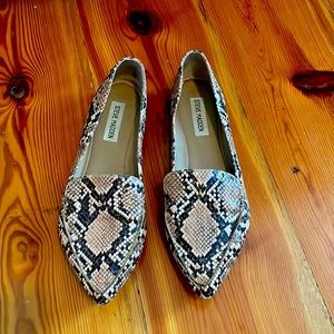 Steve Madden Snake Print Loafers